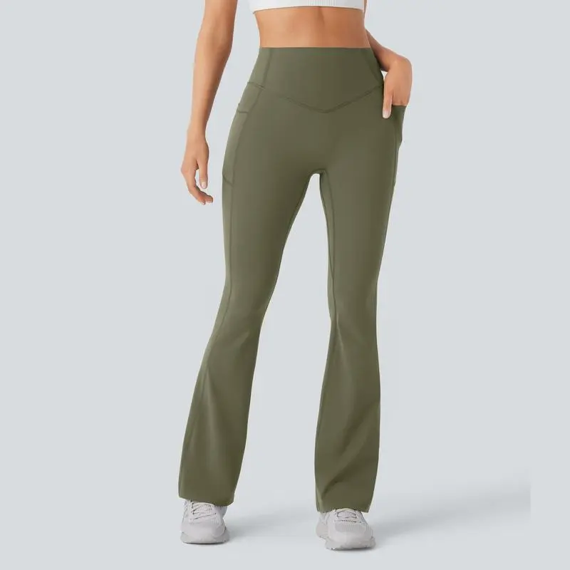 Scrunch Butt High Waist Yoga Bootcut Leggings