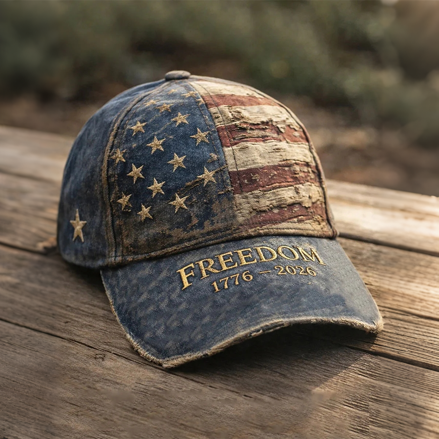Freedom Flag USA Commemorative Printed Casual Neutral Hat