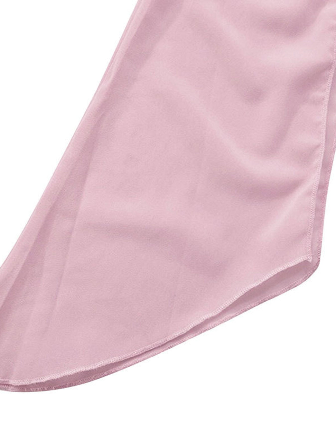 Sheer Chiffon Plunge Mini Dress