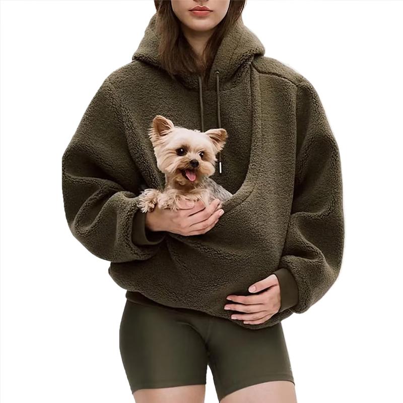 Cozy Pet Carrier Hoodie – Ultra Soft Kangaroo Pocket Sweatshirt