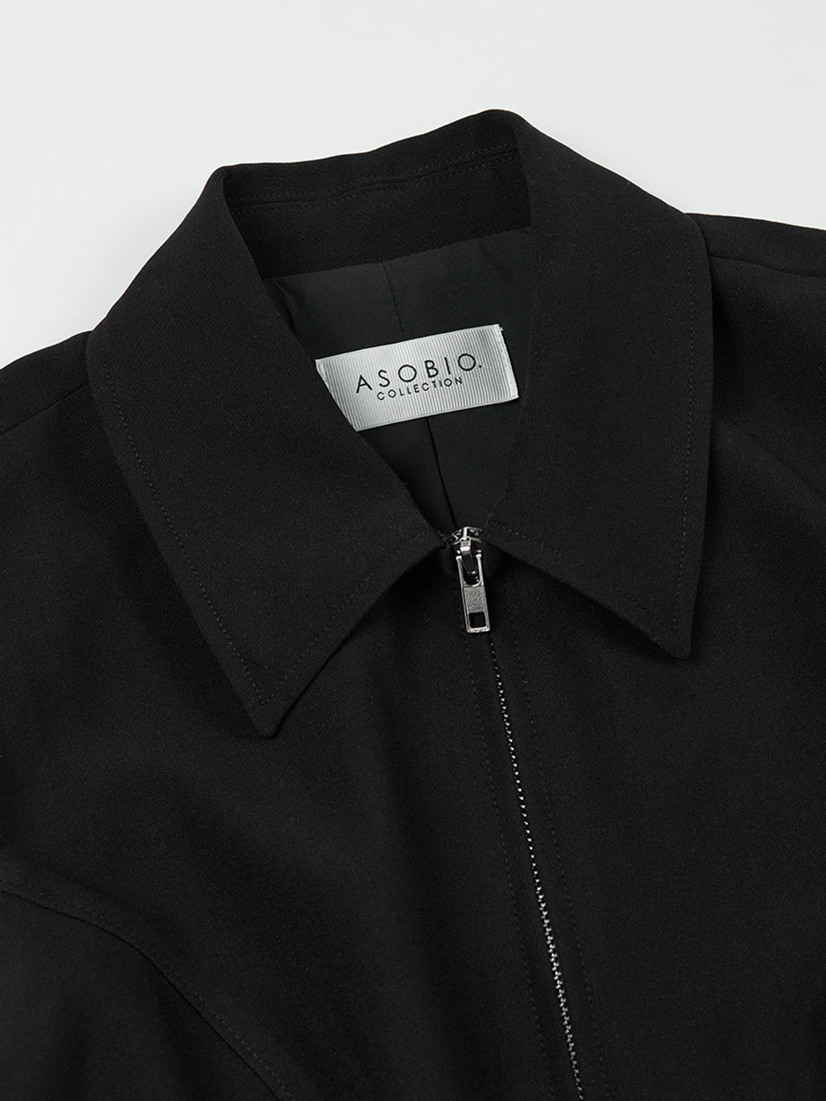 ASOBIO Double-Zip Sleeveless Fitted Shirt Top