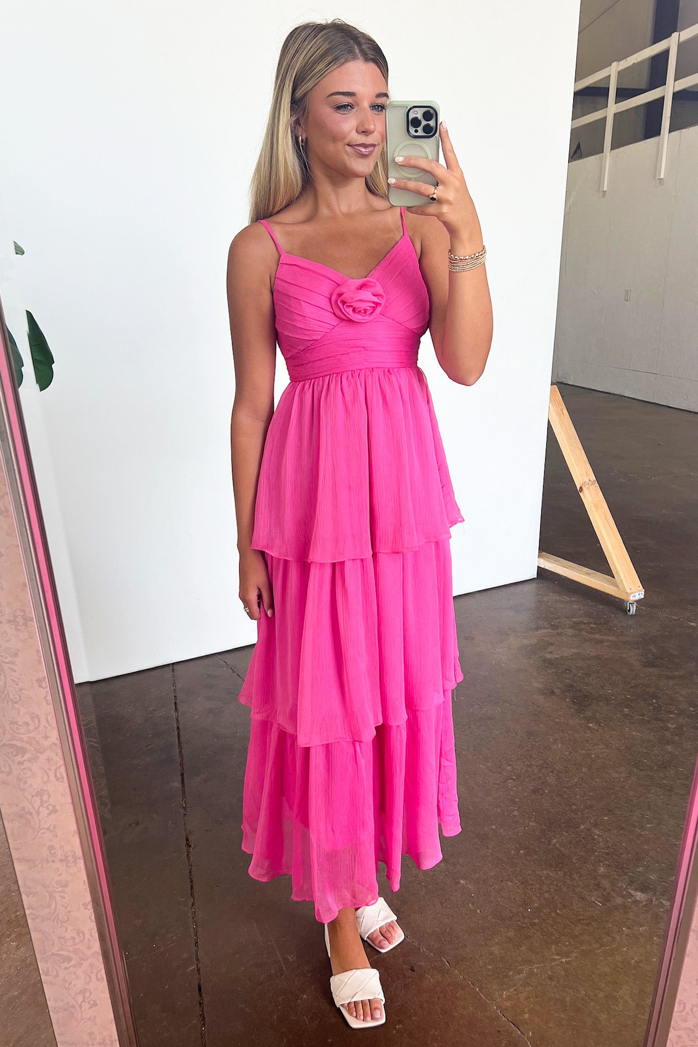 Tiered Floral Ruffle Dress