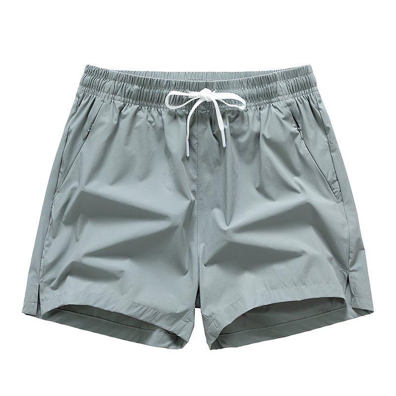 Men’s Breathable Drawstring Shorts with Zipper Pockets