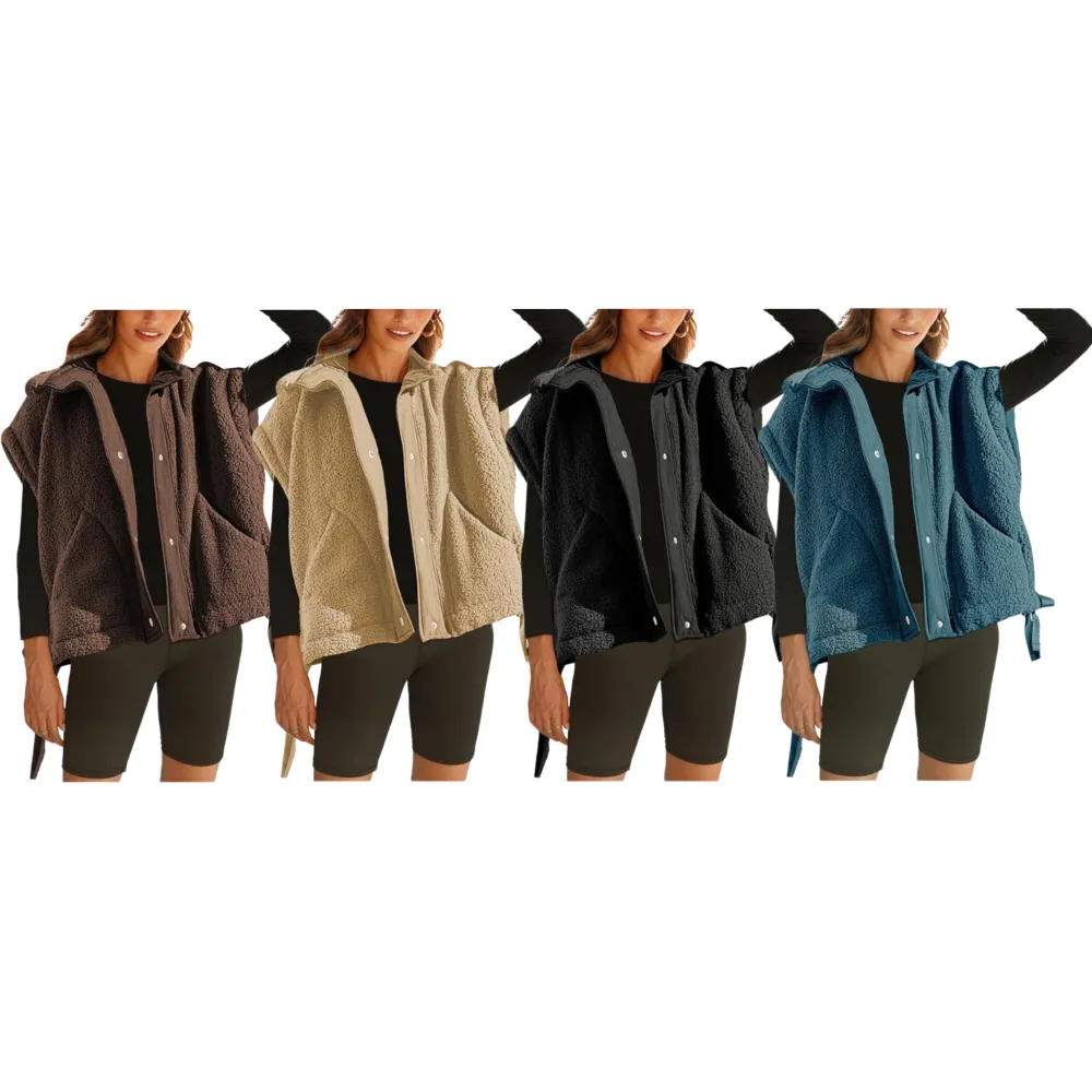 Women Warm Sherpa Fleece Vest