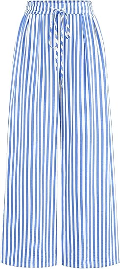 Women’s Striped Palazzo Trousers