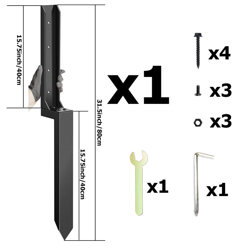 Heavy-Duty Fence Post Repair Kit
