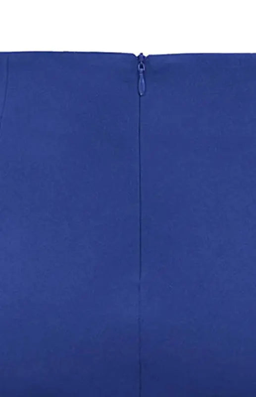 Pleated Solid Color Bodycon Midi Skirt