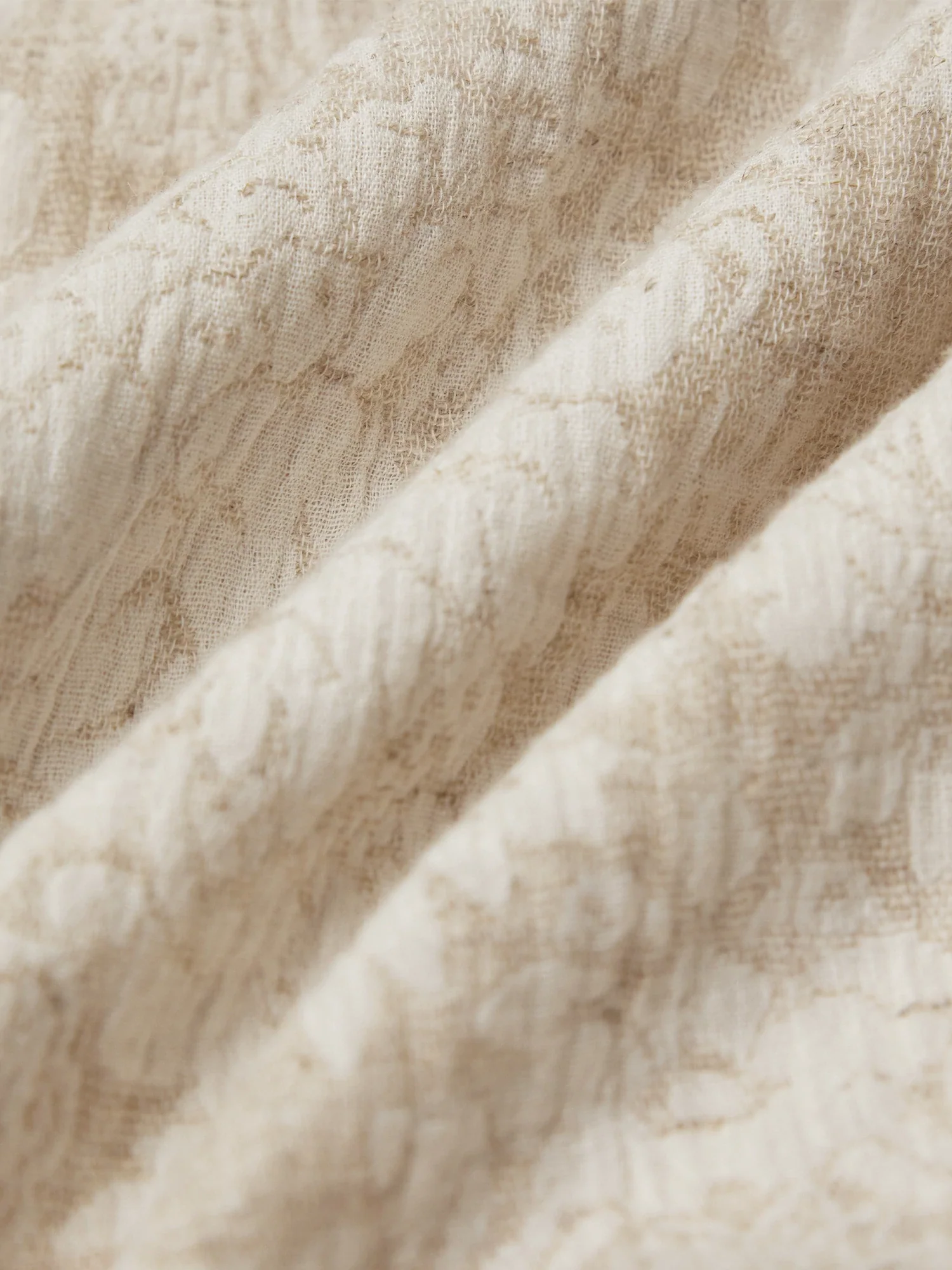 Cotton & Linen Stand Collar Short Sleeve Loose Ruffle Dress