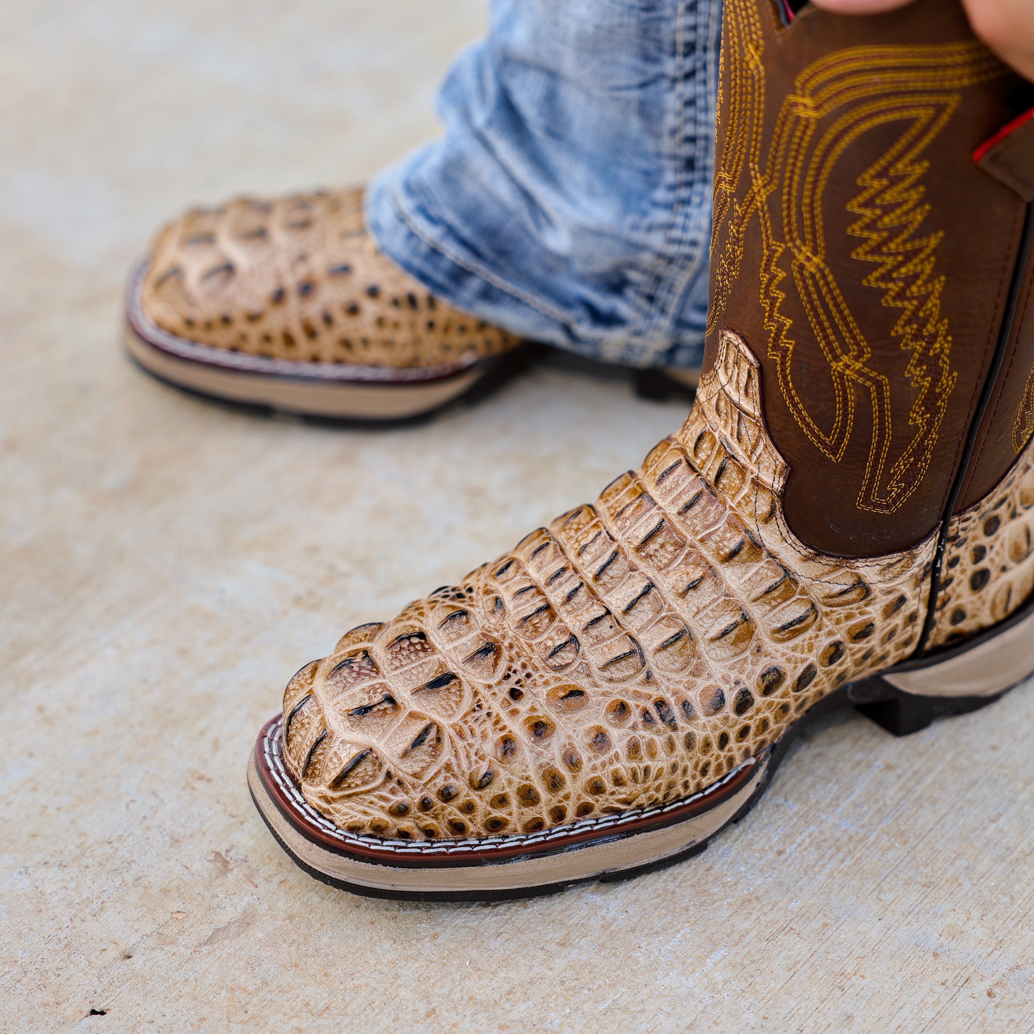 Orix Caiman Neck Leather Boots With 3D Lightweight Sole - Composite Toe