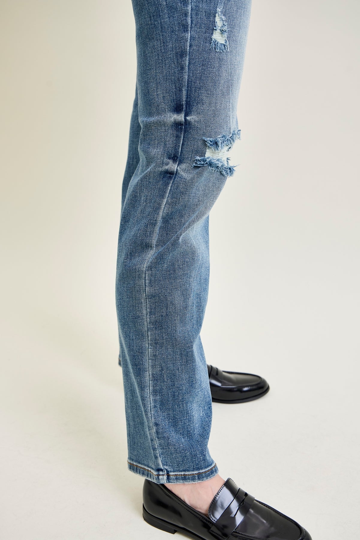 Brett Distressed Dad Jeans