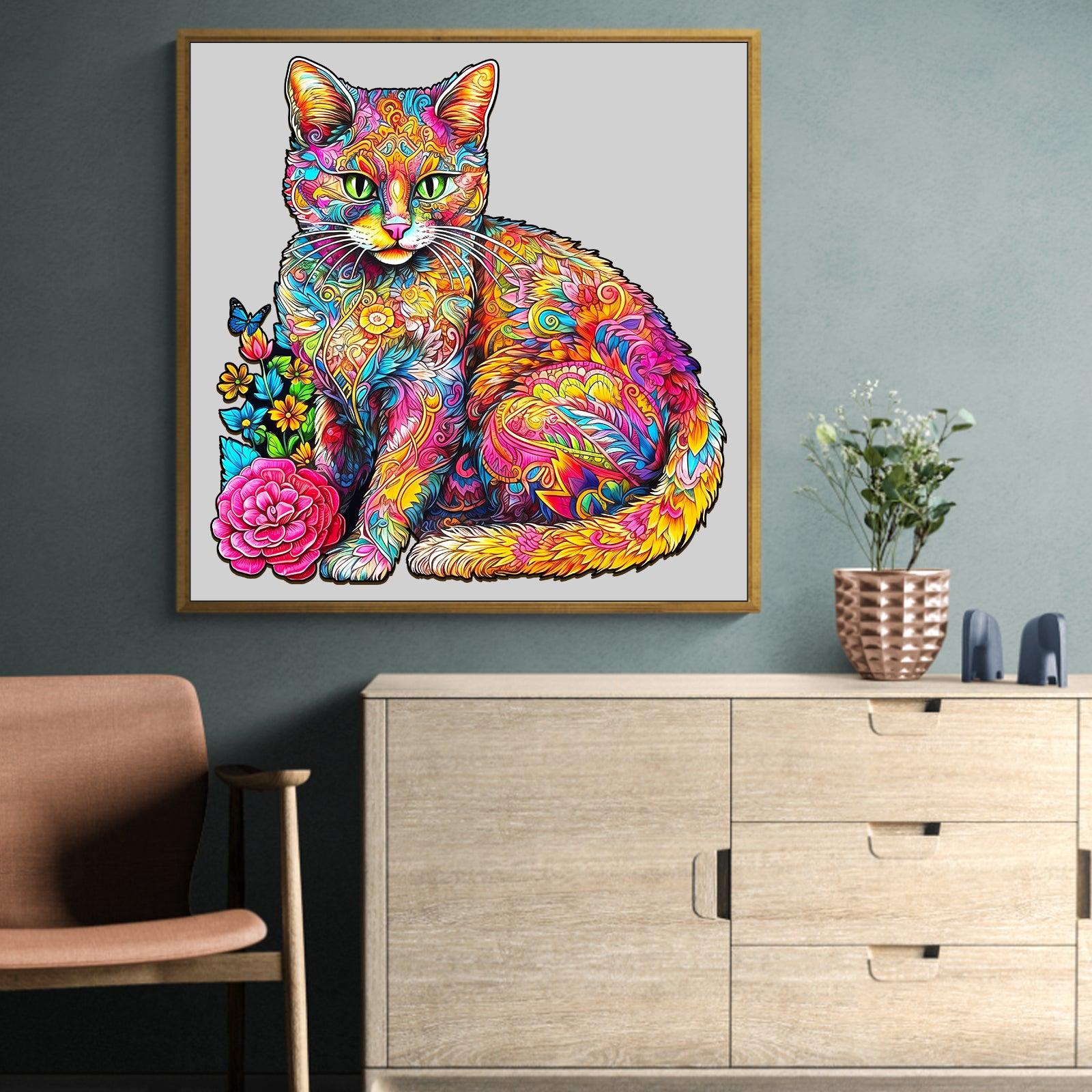 Naughty Cat Wooden Jigsaw Puzzle