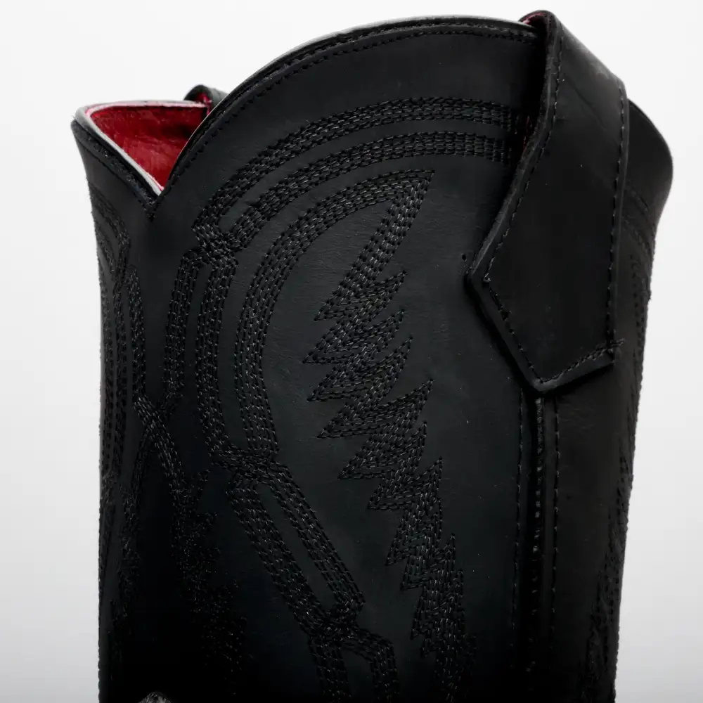 Snow White Hand-Tooled Leather Boots With 3D Lightweight Sole - Composite Toe