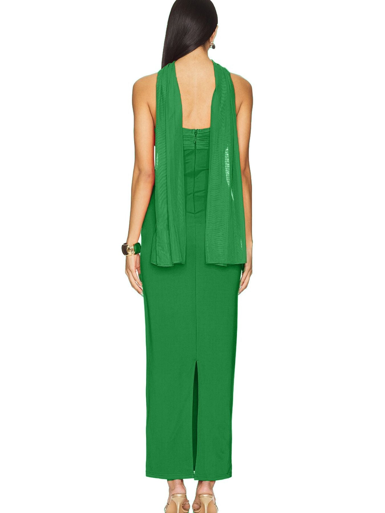 Ruched Tube Maxi Dress