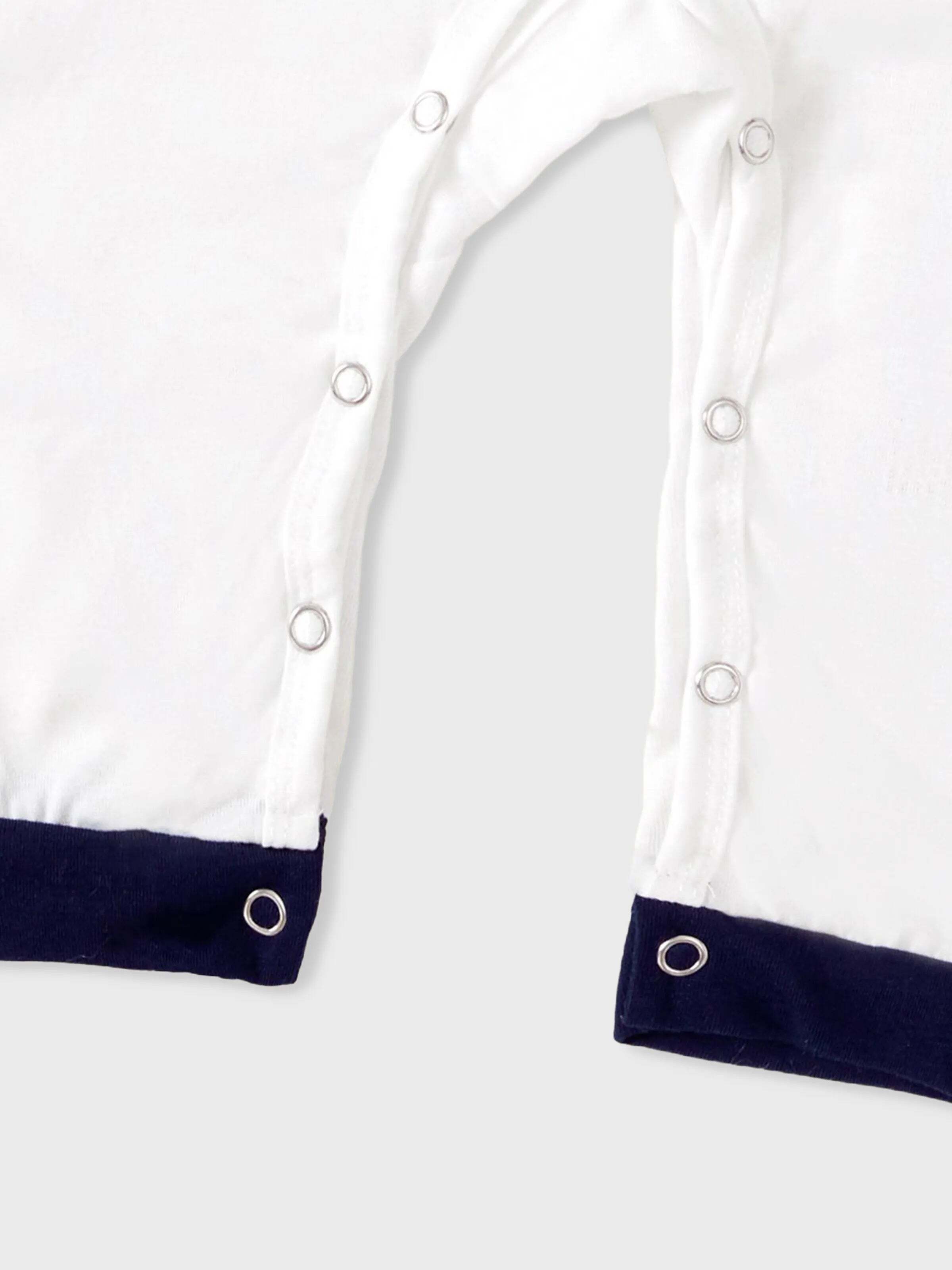 Christmas Family Pajamas Reindeer Pattern Big Graphic Raglan Sleeves Pajamas Sets with Christmas Socks Dark blue/White/Red