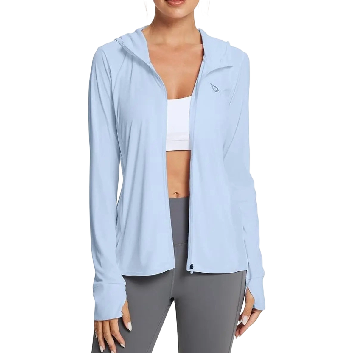 Women's UPF50+ Hoodie Sun Protection Shirts Lightweight Breathable SPF Jacket UV Cooling Long Sleeve Summer Outdoor Hiking Gardening Fishing