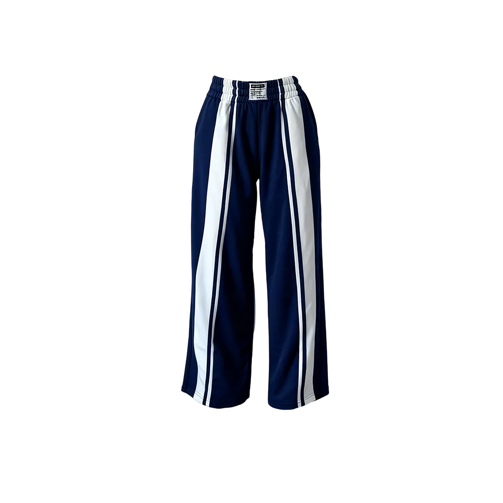 Woman Stripe Wide Leg SweatPants