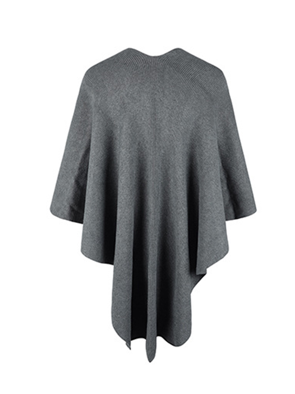 Casual Solid Color Hairball Shawl&Scarf