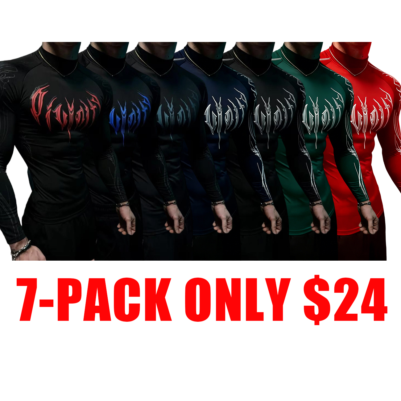 Men’s Slim Fit Long Sleeve Quick-Dry Sports Shirt