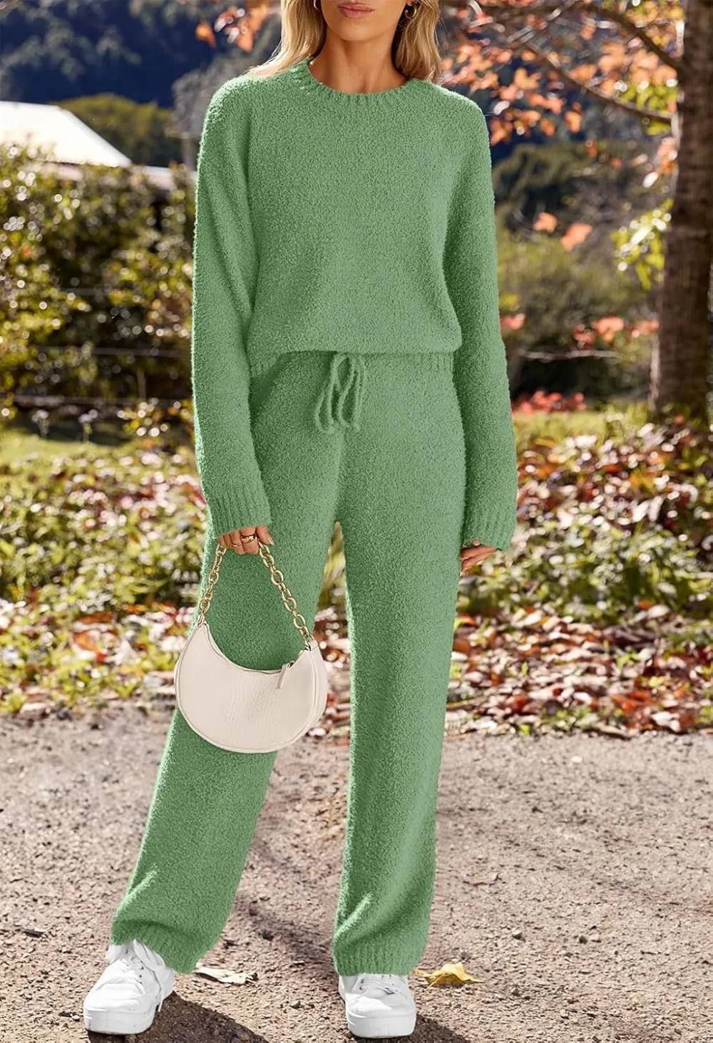 Womens Pajama Sets 2025 Fall Lounge Sweater Set