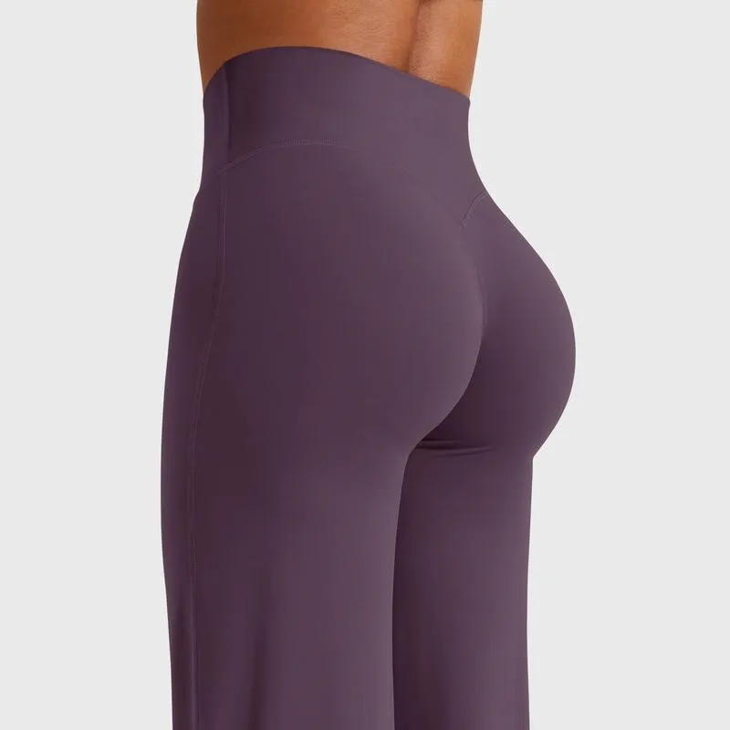 No Front Seam High Waist Straight Leg Gym Yoga Pants
