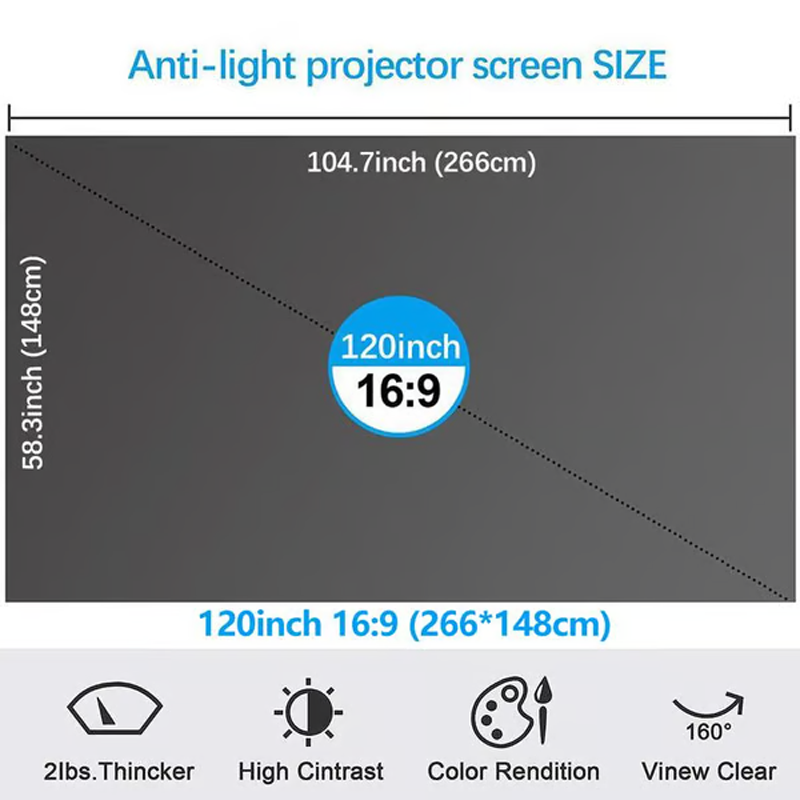 🔥 Hot Sale 50% OFF 🔥Foldable Anti-Light Projector Screen