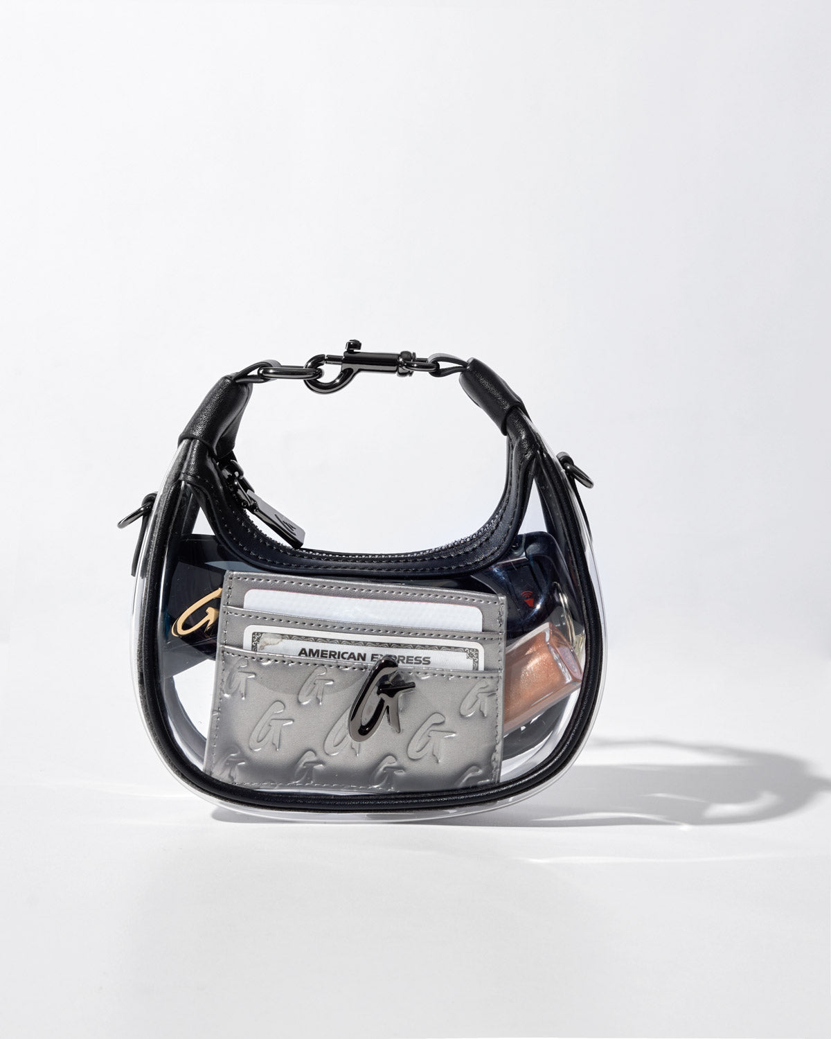 NANO CLEAR HOBO BAG - CLEAR