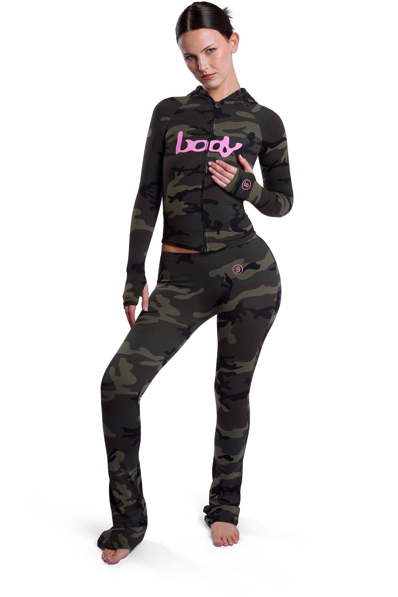 BASICS ULTRA LOW-RISE LEGGINGS 2.0 (CAMO/PINK)