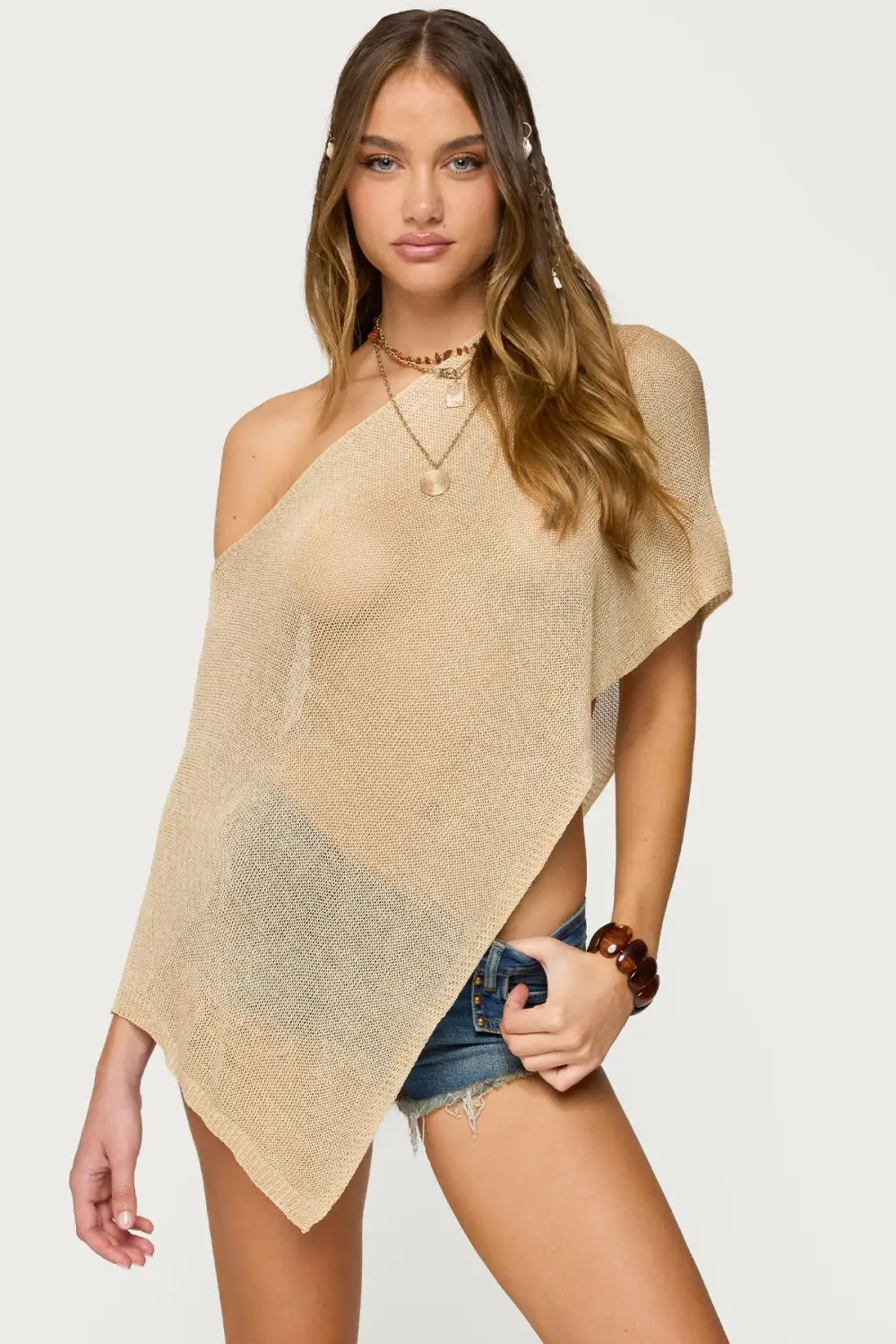 Asymmetric Knit Poncho (Just $3 Each!)