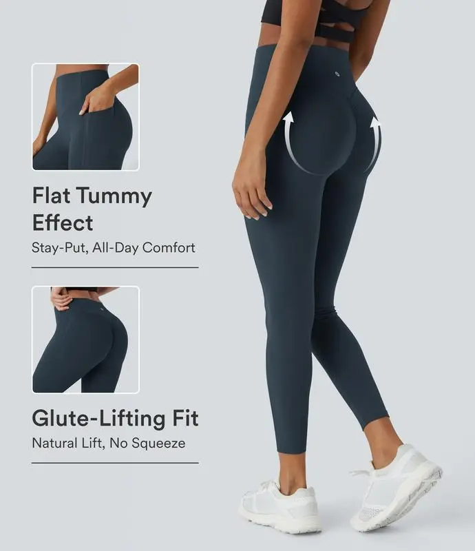 Scrunch Butt Lifting Tummy Control Pocket Shaping Training Leggings