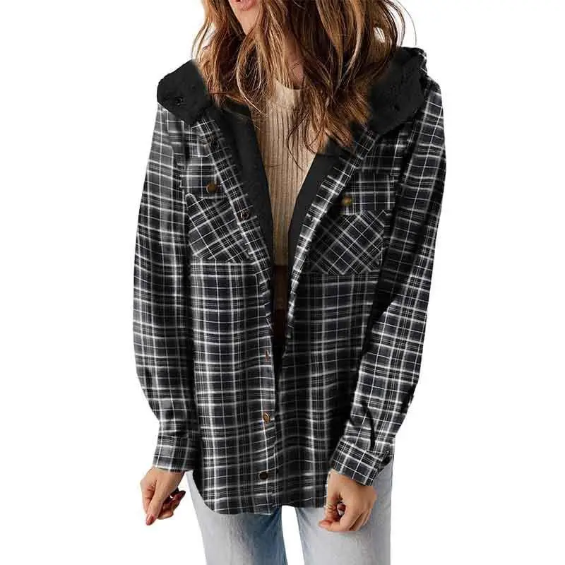 Women's plaid jacket