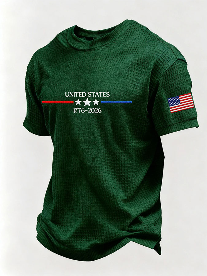 Men'S American Flag Commemorative 250Th Anniversary Classic Pattern Short Sleeve T-Shirt