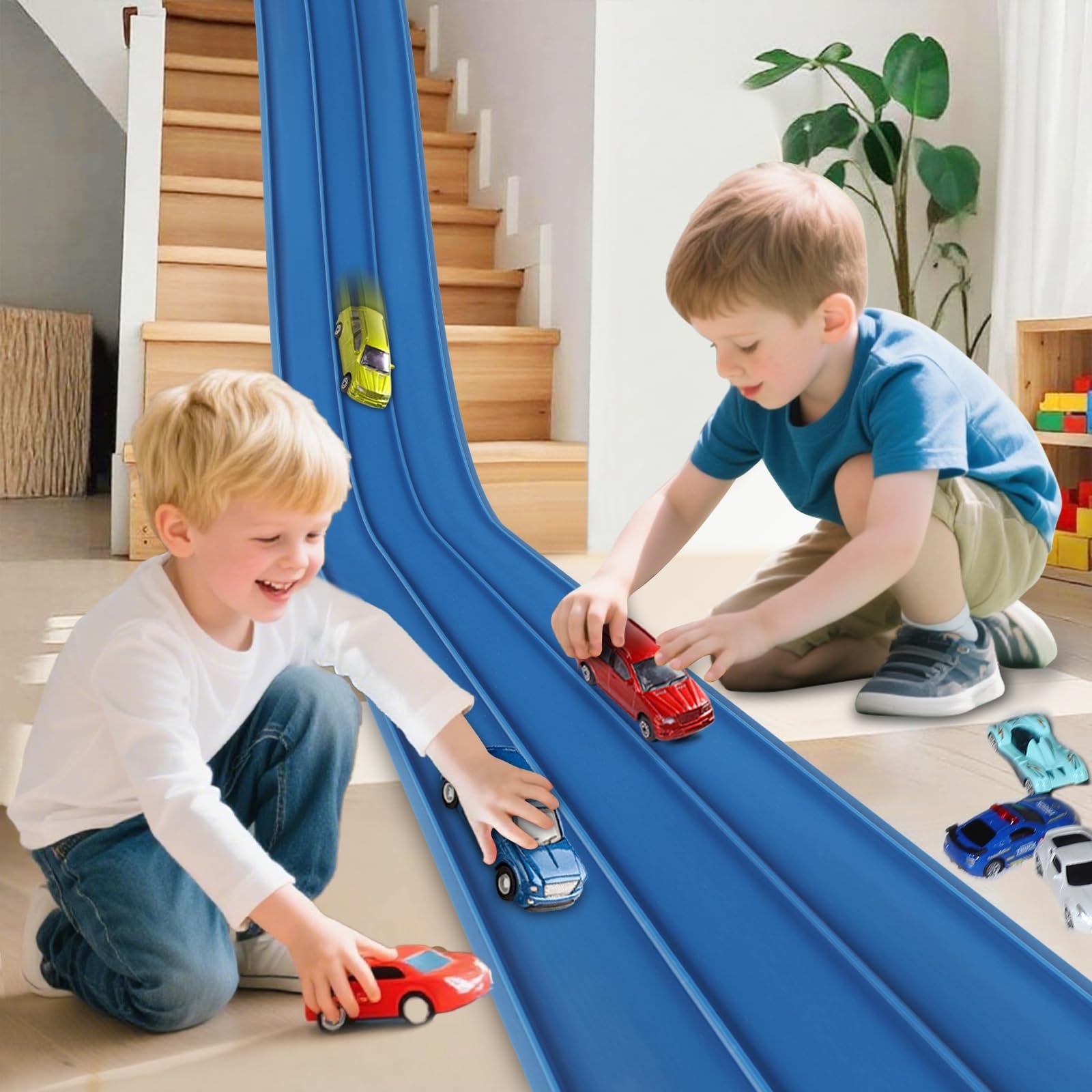 🏆Flash Sale⚡🎄🎁 2025 Christmas Surprise Gift: DIY Flexible Racing Track Toy 🚗✨