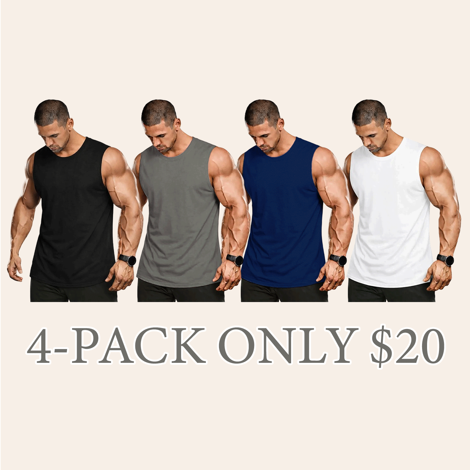 Unisex Cotton Sleeveless Tank Top – Relaxed Fit Summer Essential