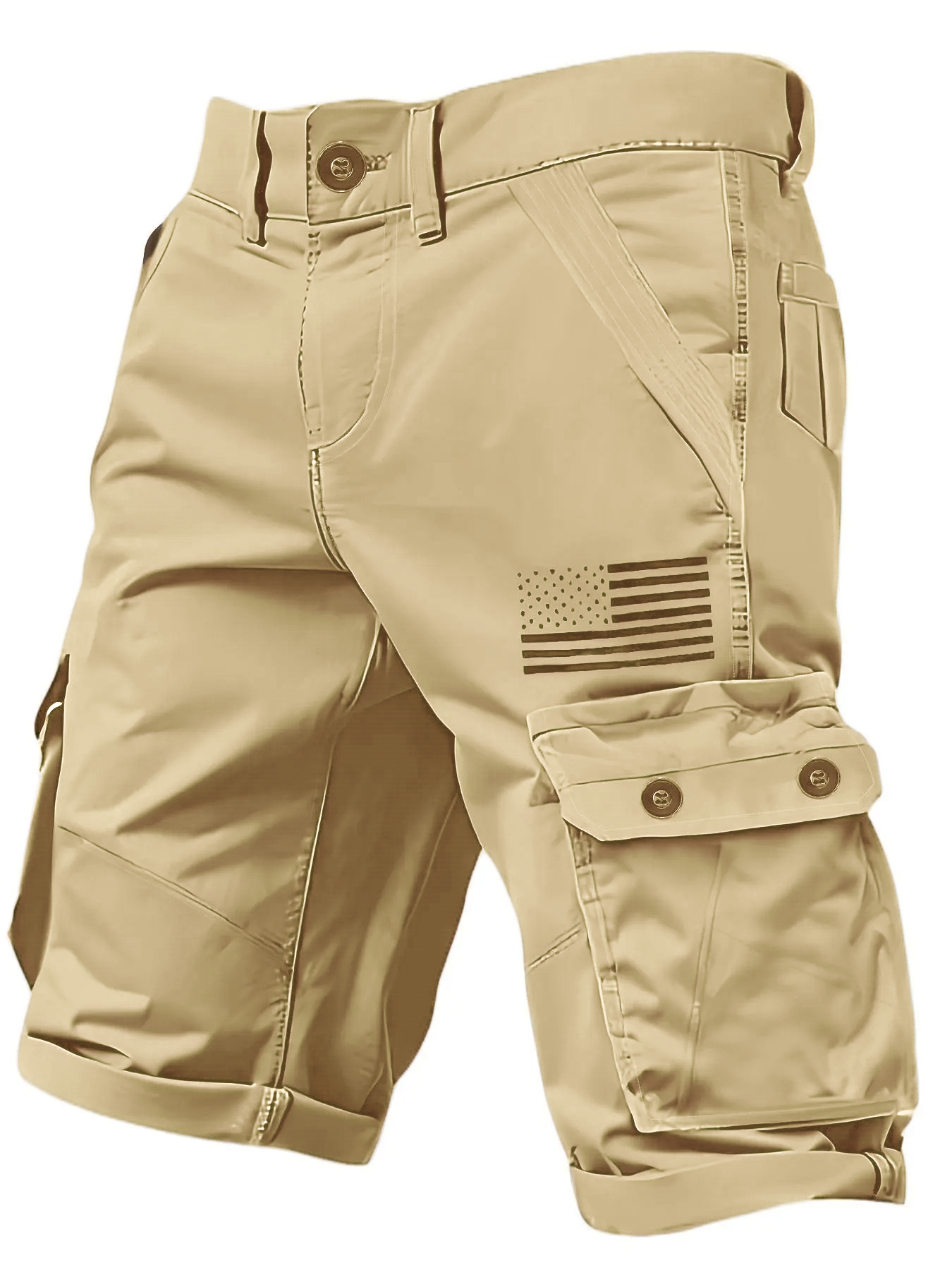 Men’s Multi-Pocket Cargo Shorts – Casual Street Style Summer Shorts