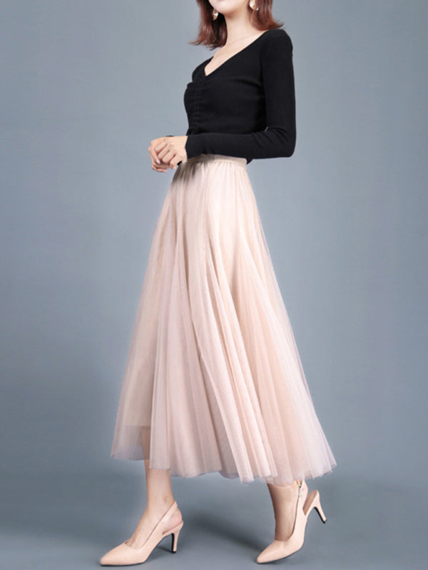 A-Line Skirt Midi Skirt