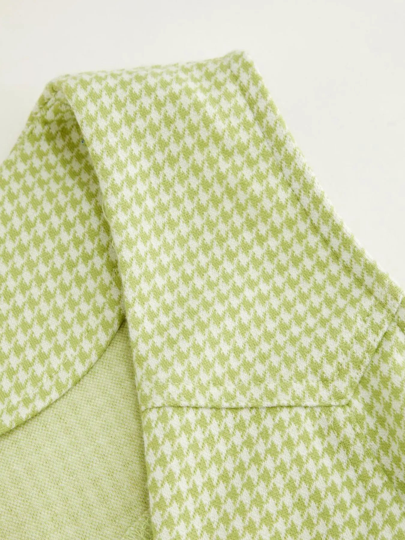 Gingham Button-Front A-Line Mini Dress