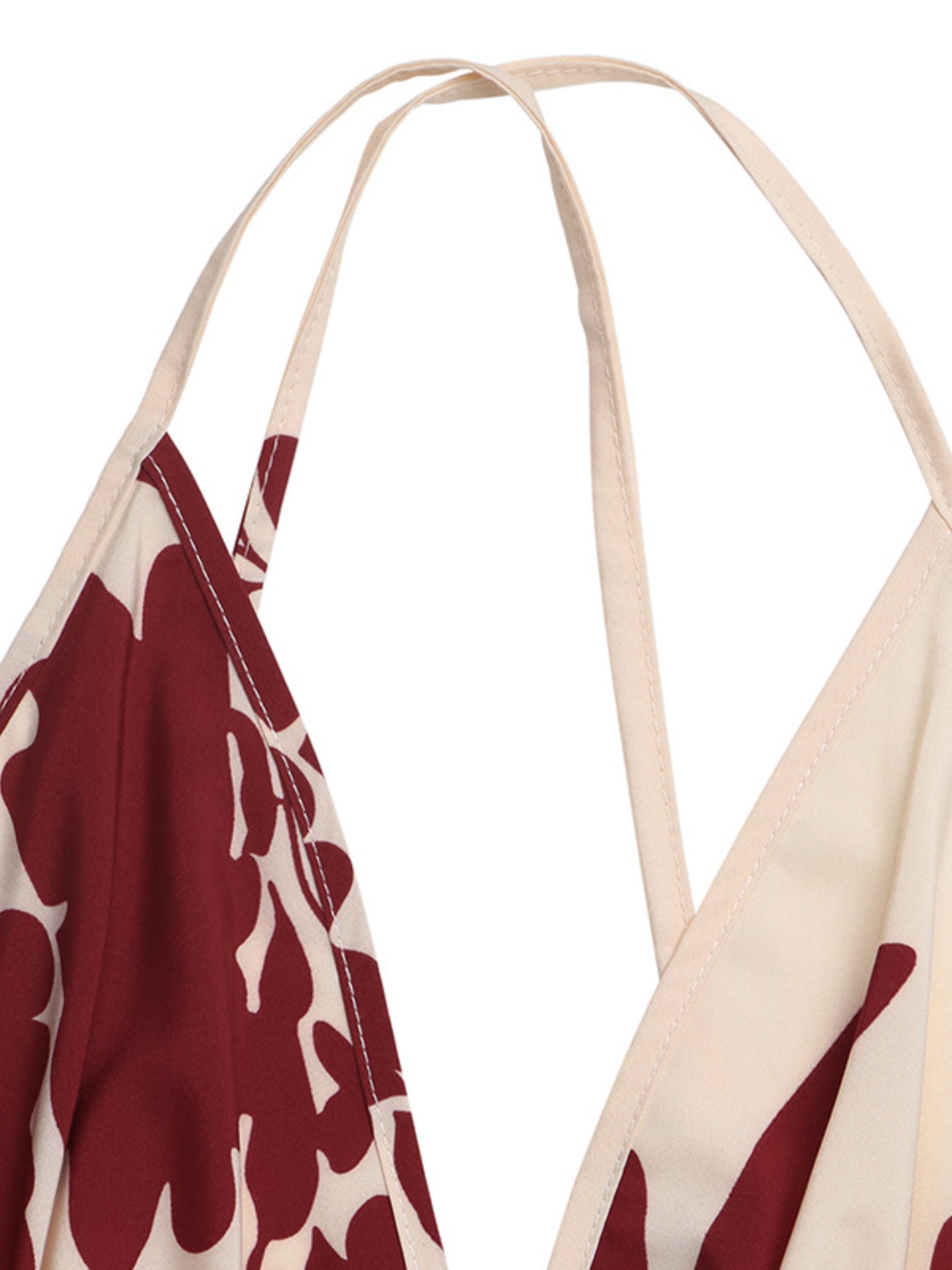 Deep V-Neck Spaghetti Strap Maxi Dress