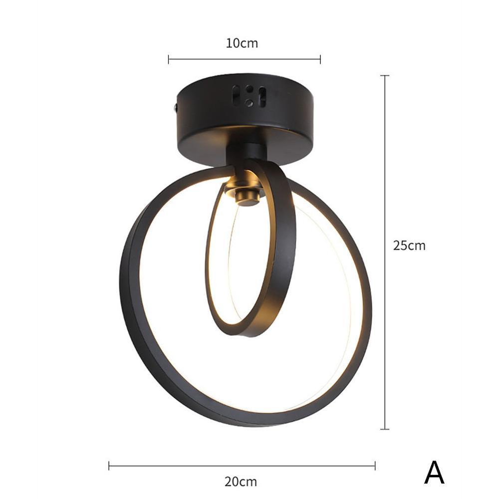 2 Ring Flush Mount Ceiling Light Minimalist Acrylic LED Light