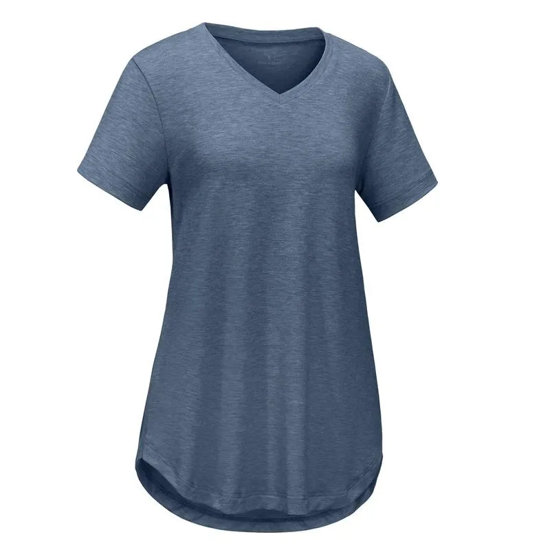 Short Sleeve Shirts for Women Casual V-Neck Plain Tees, Various Color Combinations