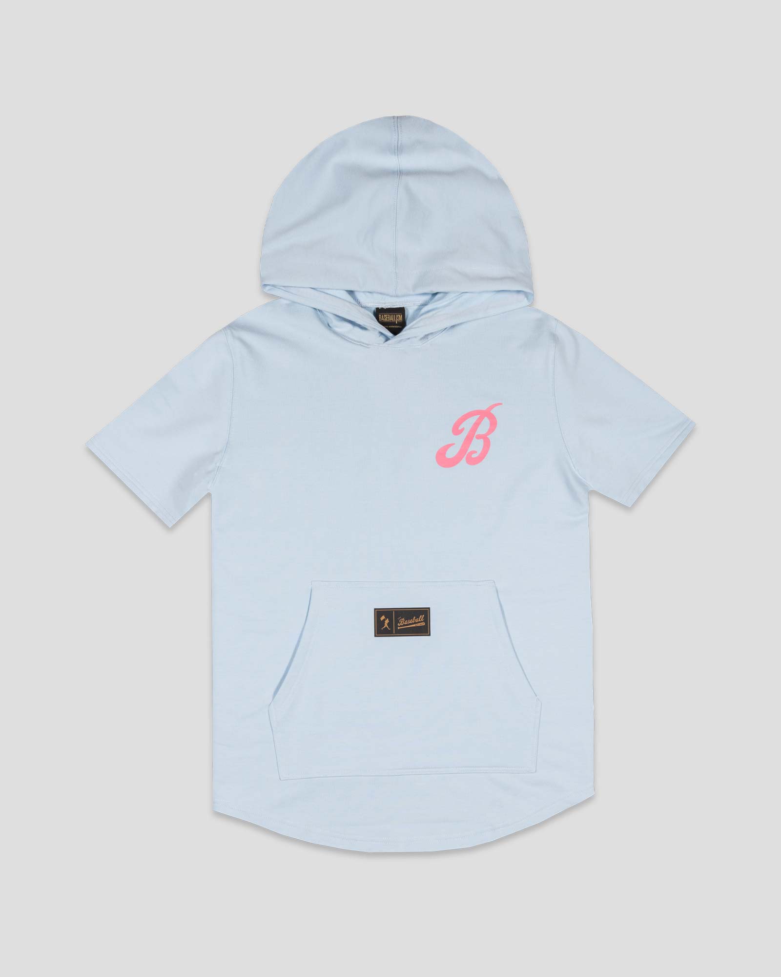 Bat Bros Short Sleeve Hoodie (Cotton Candy) - Youth