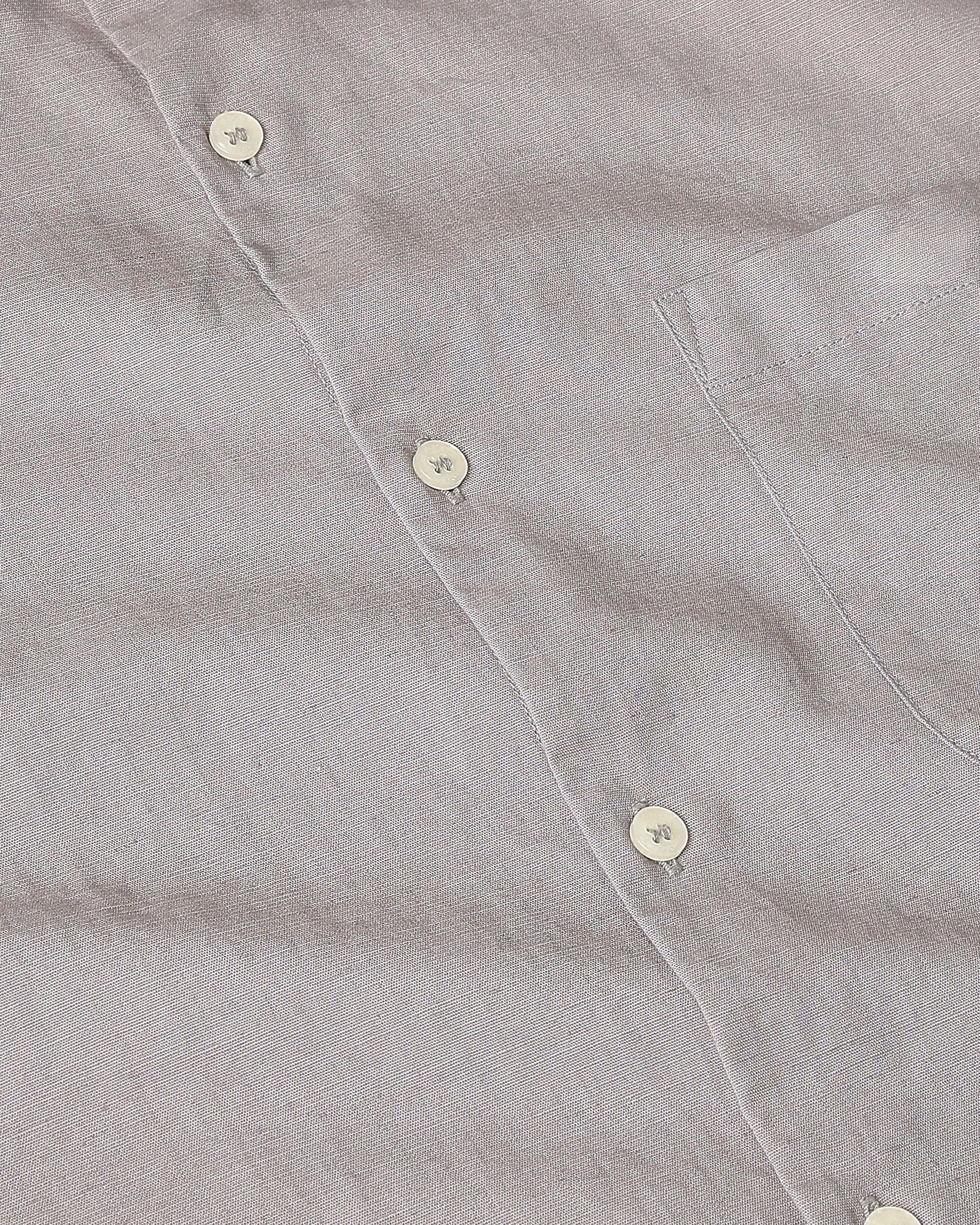 Leisure Simple Daily Slim-Fit Breathable Light Grey Shirt