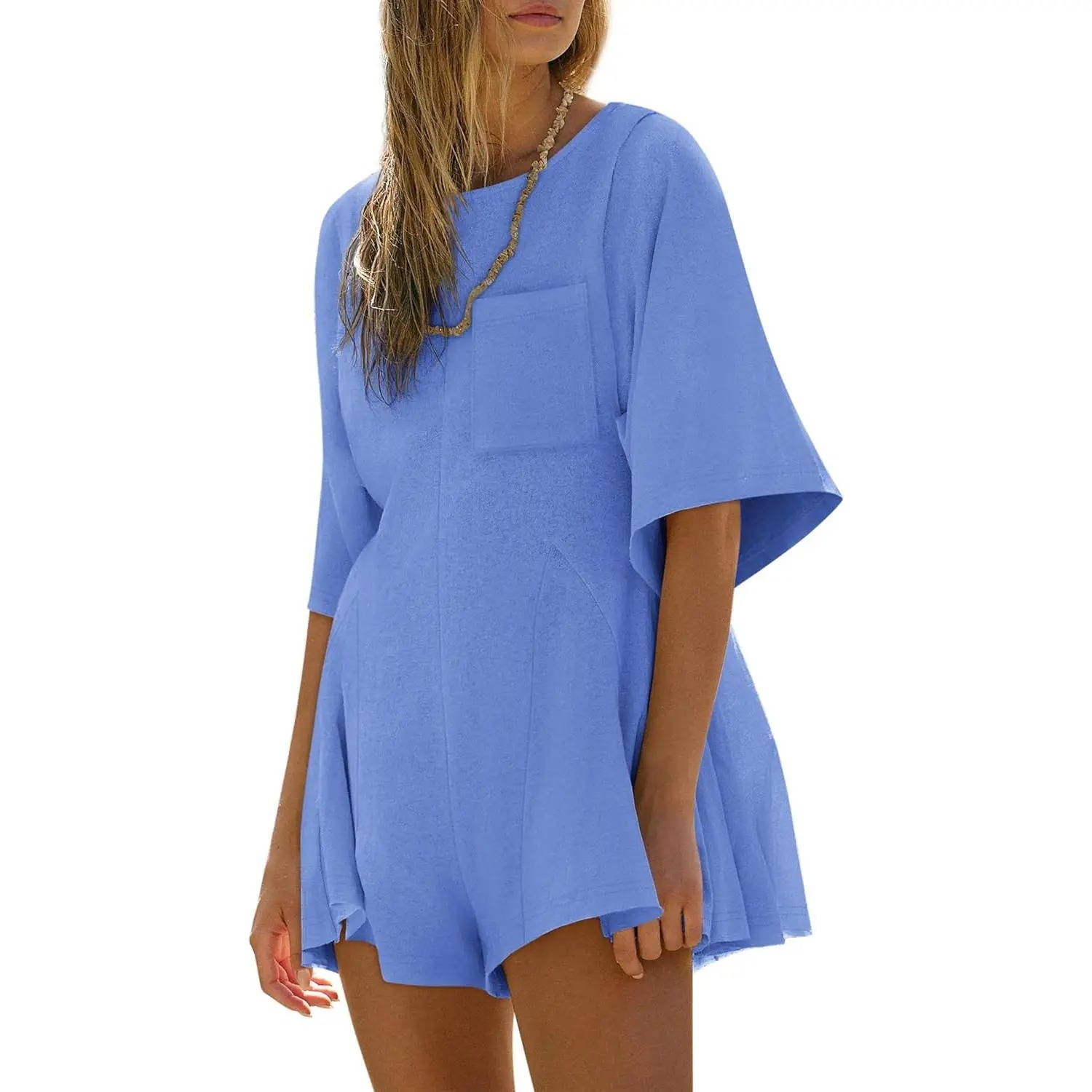 Women's Casual Short Sleeve Romper