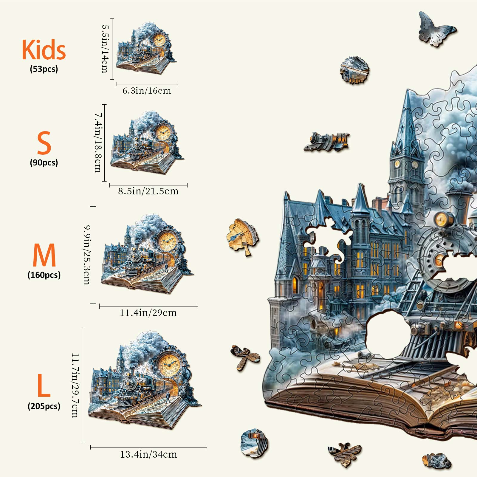 Chrono Train Wooden Jigsaw Puzzle