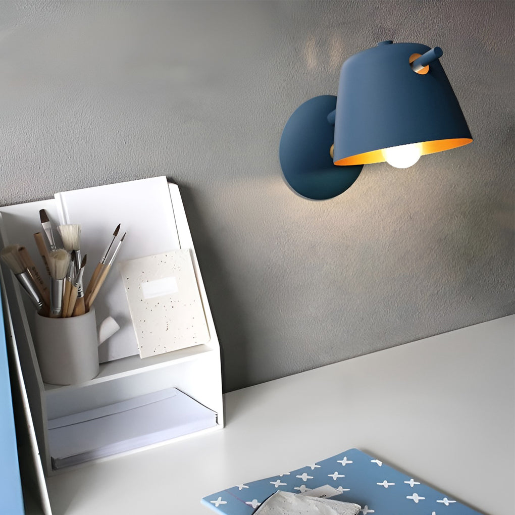 Unique Matte Metal Nordic Plug in Wall Sconce Lighting Wall Light Fixture