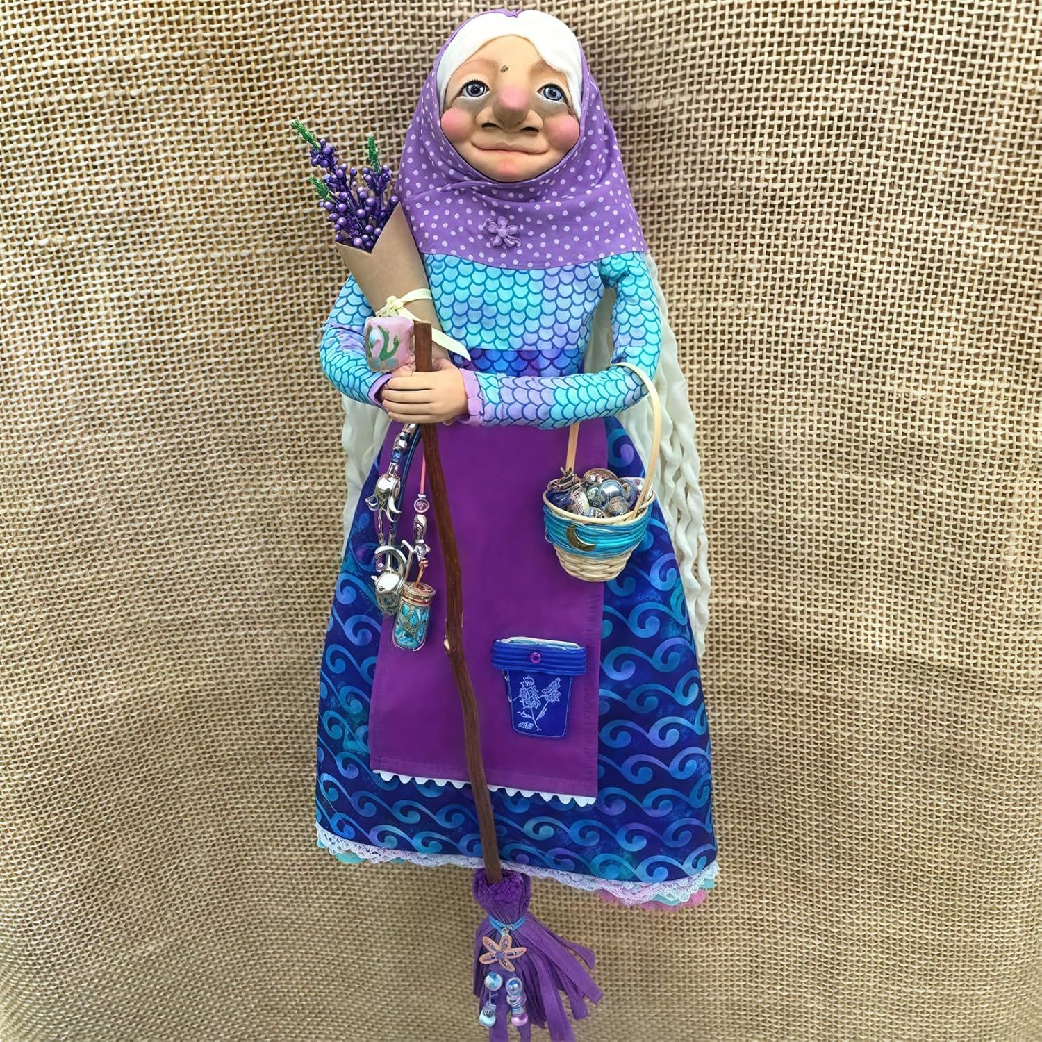 Handmade Kitchen Witch Doll  Your Kitchen's Lucky Charm & Whimsical Companion