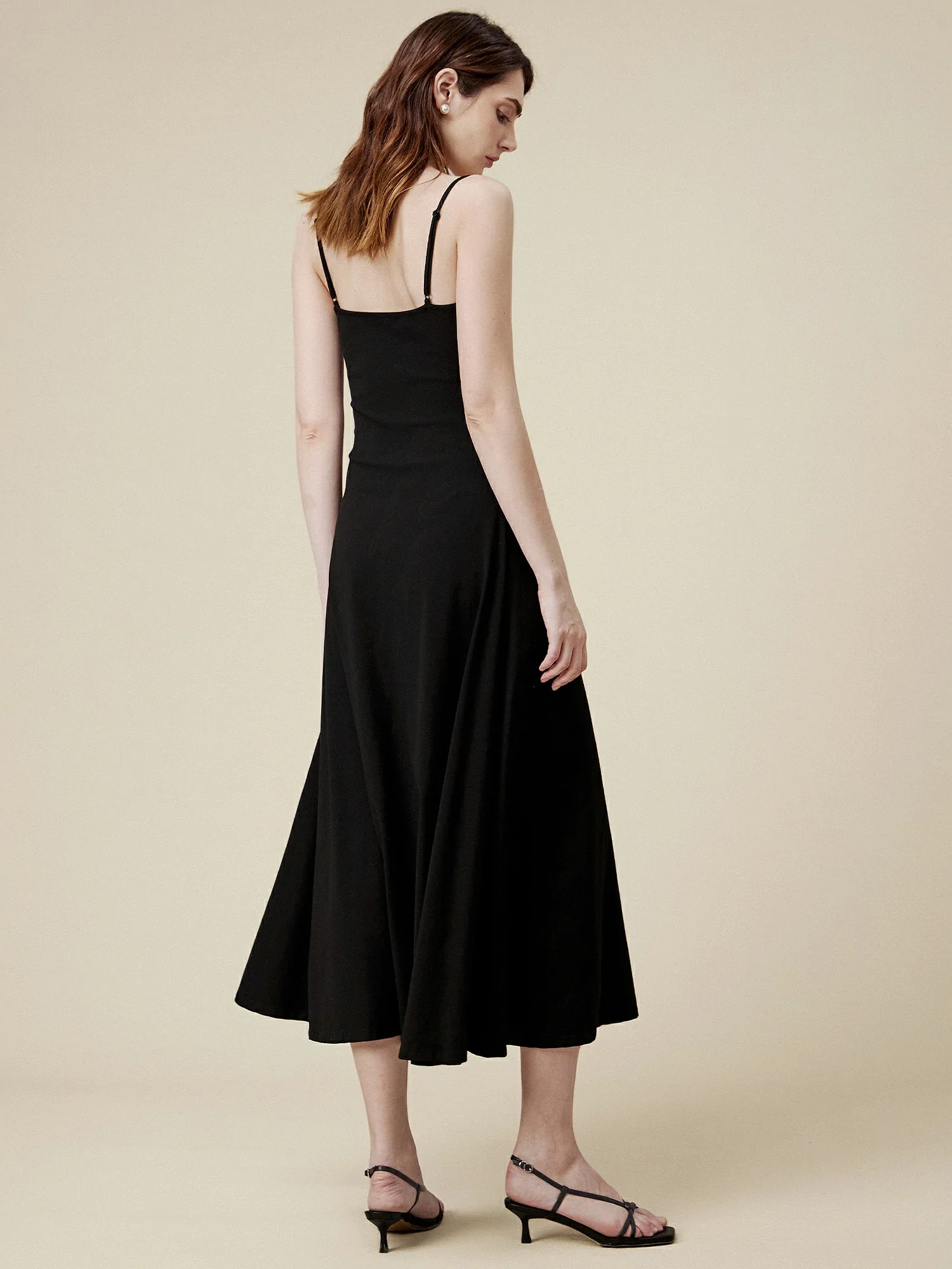 U Neck Suspender Dress