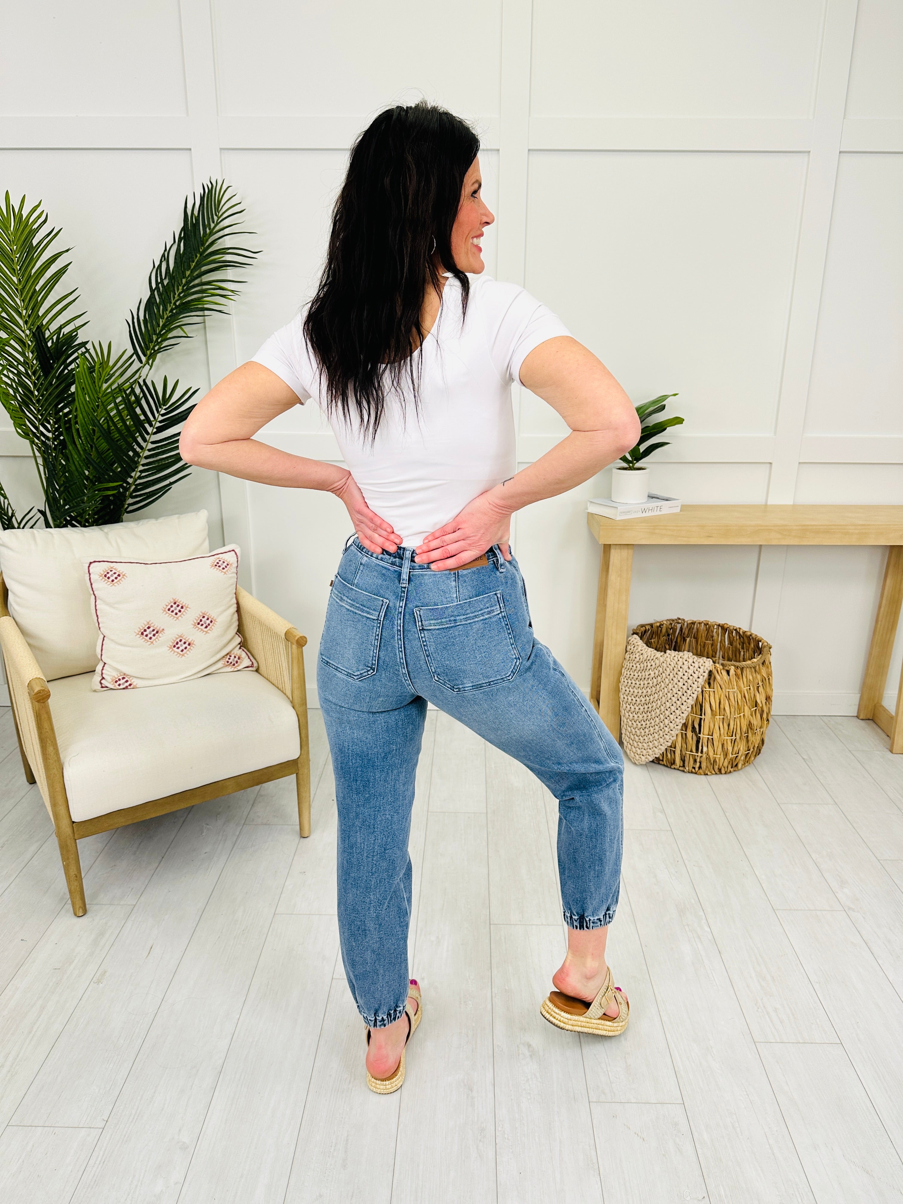 Judy Blue Chasing Comfort Denim Joggers