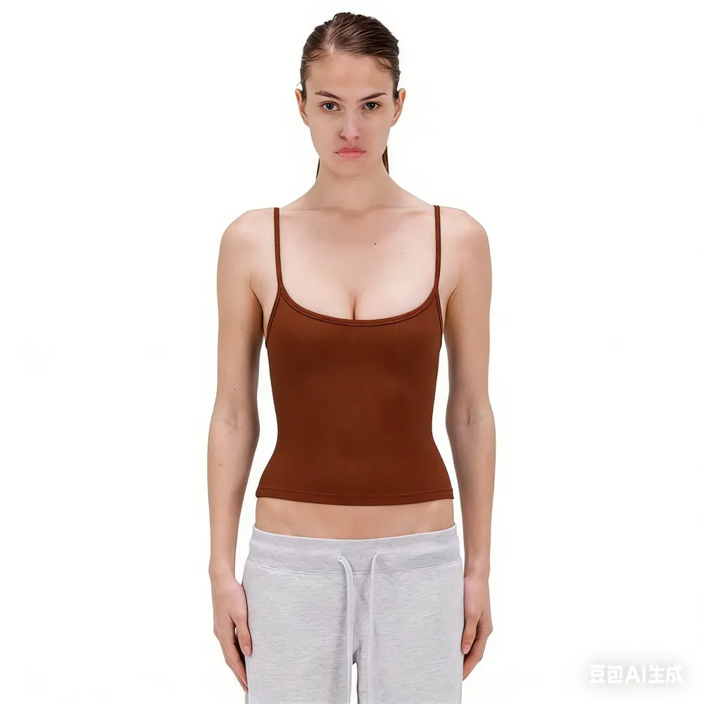 Sculpting Sueded Cropped Tank Top