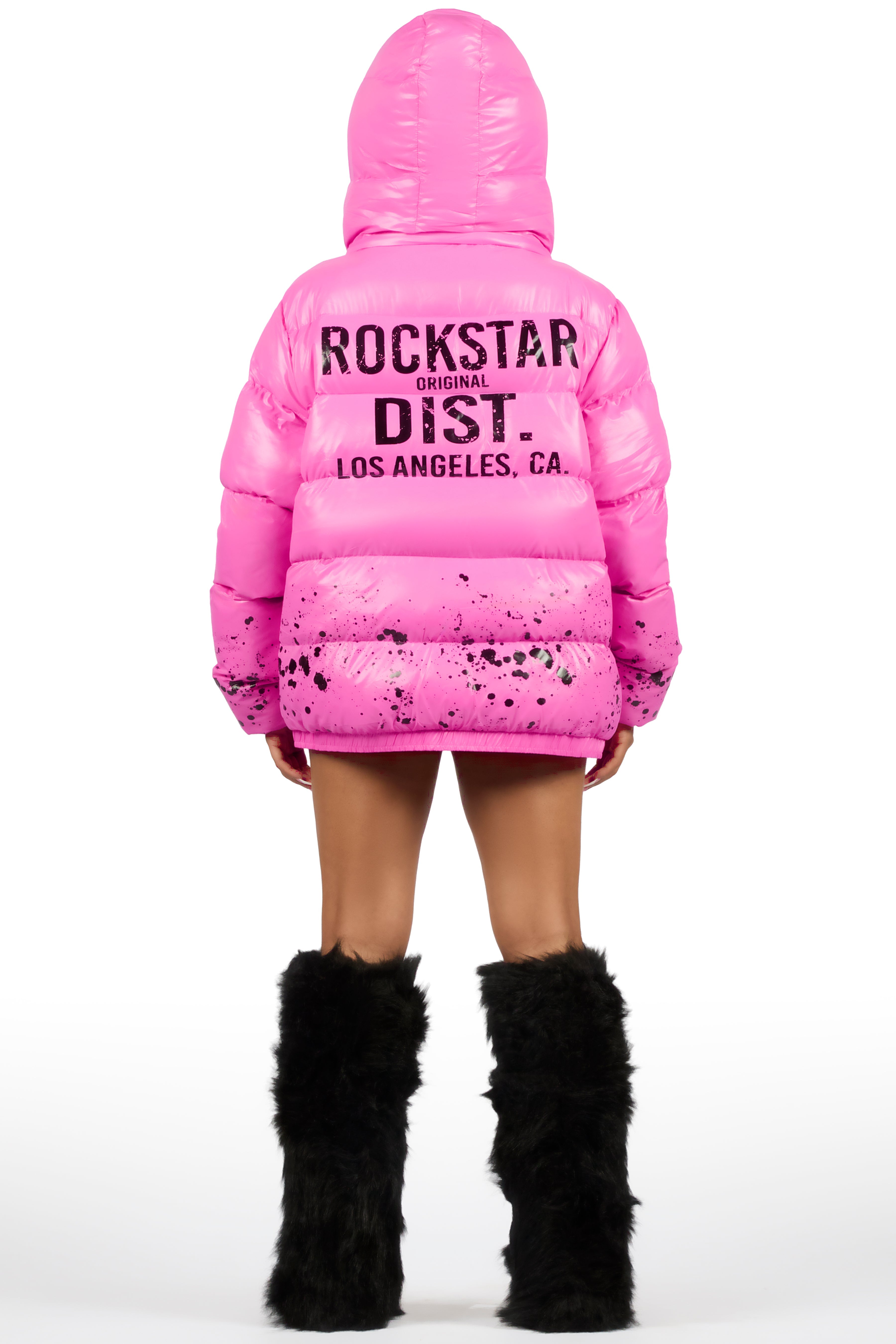 Art Dist. 2.0 Pink Puffer Jacket