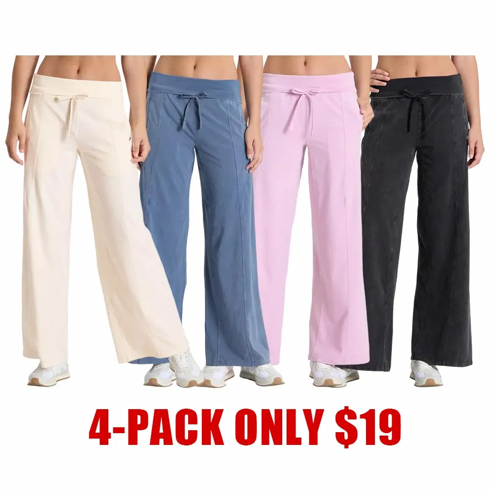 ✨ Women's 2-Piece Lounge Set – Wide Leg Pants & Bubble Hem Top